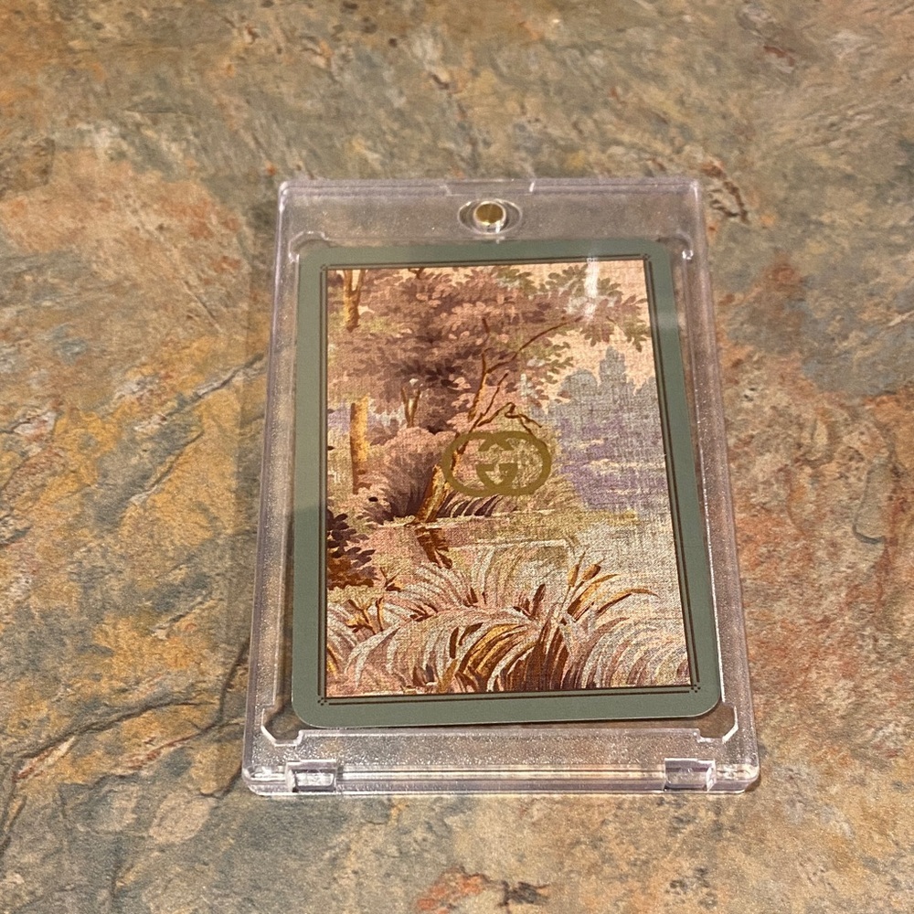 Gucci 7 of Hearts Red Playing Card in Plastic Case